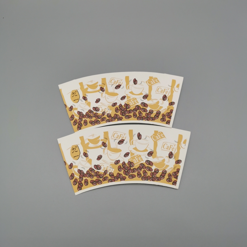 6 Colors 340gsm Paper Cup Fan Flexo Printing PE Coated